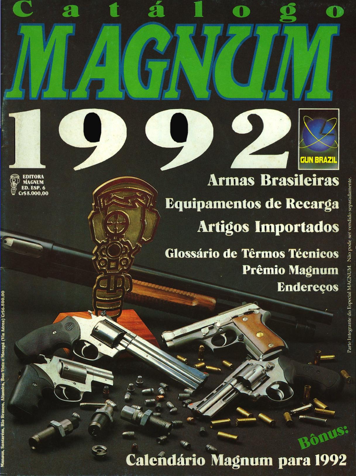 Revista Magnum - Especial 6 - Catálogo Magnum 1992
